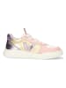 Vingino Leren sneakers crème/lichtroze