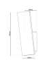 näve LED-Wandleuchte "Stan" in Weiß - (B)6 x (H)29,5 x (T)7 cm