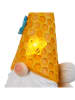 näve 2-delige set: decoratieve ledsolarlampen "Abby" geel - (B)12,5 x (H)17 cm