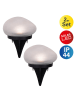 näve Solarne lampki ogrodowe LED (2 szt.) w kolorze białym - 12 x 8,5 x 12 cm