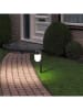 näve 2er-Set: LED-Solarerdspieß "Sina" in Schwarz - (H)47,2 x Ø 8 cm