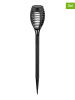 näve Solarne lampy LED (5 szt.) w kolorze czarnym na trzonku - wys. 45 x Ø 6 cm