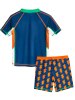 Playshoes 2-delige zwemoutfit donkerblauw/oranje