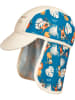 Playshoes Nackenschutzcap in Blau/ Bunt
