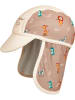 Playshoes Nackenschutzcap in Hellbraun/ Creme