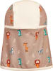 Playshoes Nackenschutzcap in Hellbraun/ Creme