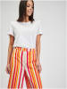 orsay Marlenehose in Creme/ Rot/ Orange