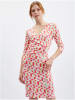 orsay Kleid in Rosa/ Rot/ Hellgrün