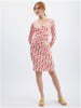 orsay Kleid in Rosa/ Rot/ Hellgrün