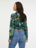 orsay Bluse in Grün/ Blau