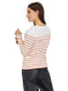orsay Longsleeve in Weiß/ Orange