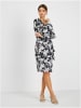 orsay Kleid in Schwarz/ Weiß