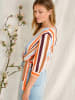 orsay Bluse in Hellblau/ Orange/ Creme