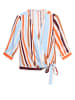 orsay Bluse in Hellblau/ Orange/ Creme