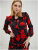 orsay Bluse in Schwarz/ Rot