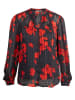 orsay Bluse in Schwarz/ Rot