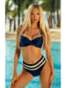 Verano Bikini "Candella" donkerblauw/goudkleurig
