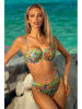 Verano Bikini "Liv" w kolorze zielonym ze wzorem