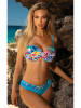 Aquarilla Bikini "Mola" lichtblauw/meerkleurig