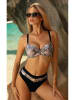 Aquarilla Bikini "Portland" w kolorze szarobrązowo-czarnym