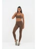 Onamaste Trainingsleggings "Geneva" in Braun