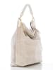 Anna Morellini Leder-Shopper "Caroline" in Beige - (B)42 x (H)38 x (T)17 cm