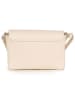 Anna Morellini Leren schoudertas "Lola" beige - (B)24 x (H)18 x (D)6 cm