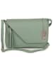 Anna Morellini Leren schoudertas "Lola" groen - (B)24 x (H)18 x (D)6 cm