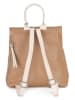 Anna Morellini Leder-Rucksack "Azalea" in Beige - (B)30 x (H)31 x (T)11 cm