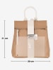 Anna Morellini Leder-Rucksack "Azalea" in Beige - (B)30 x (H)31 x (T)11 cm
