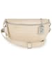 Anna Morellini Leder-Brustbeutel "Azzurra" in Beige - (B)21 x (H)13 x (T)6 cm