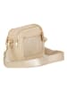 Anna Morellini Leder-Umhängetasche "Ilaria" in Beige - (B)20 x (H)17 x (T)8 cm
