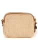 Anna Morellini Leder-Umhängetasche "Ilaria" in Beige/ Hellbraun - (B)20 x (H)17 x (T)8 cm
