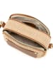 Anna Morellini Leder-Umhängetasche "Ilaria" in Beige/ Hellbraun - (B)20 x (H)17 x (T)8 cm