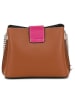 Anna Morellini Leder-Umhängetasche "Elianna"  in Creme/ Hellbraun - (B)22 x (H)19 x (T)10 cm