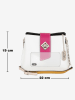 Anna Morellini Leder-Umhängetasche "Elianna"  in Creme/ Hellbraun - (B)22 x (H)19 x (T)10 cm