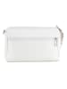 Anna Morellini Leder-Umhängetasche "Idalia" in Weiß - (B)24 x (H)16 x (T)9 cm
