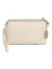Anna Morellini Leder-Umhängetasche "Idalia" in Beige - (B)24 x (H)16 x (T)9 cm