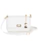 Anna Morellini Leren schoudertas "Matalia" wit - (B)22 x (H)17 x (D)9 cm