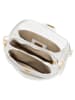Anna Morellini Leren schoudertas "Matalia" wit - (B)22 x (H)17 x (D)9 cm