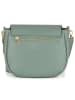 Anna Morellini Leder-Umhängetasche "Iseppa" in Grün - (B)24 x (H)21 x (T)9 cm
