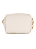 Anna Morellini Leder-Umhängetasche "Tabita" in Beige - (B)22 x (H)15 x (T)10 cm