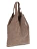 Anna Morellini Leder-Schultertasche "Rossana" in Hellbraun - (B)34 x (H)30 x (T)5 cm