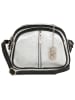 Anna Morellini Leder-Umhängetasche "Desideria" in Silber - (B)22 x (H)15 x (T)9 cm