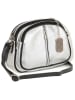 Anna Morellini Leder-Umhängetasche "Desideria" in Silber - (B)22 x (H)15 x (T)9 cm
