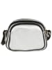 Anna Morellini Leder-Umhängetasche "Desideria" in Silber - (B)22 x (H)15 x (T)9 cm