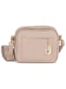 Anna Morellini Leder-Umhängetasche "Aldina" in Beige - (B)22 x (H)18 x (T)11 cm