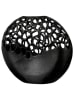 GILDE Vase "Osaka" in Schwarz - (B)29 x (H)27 x (T)8 cm