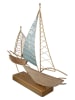 GILDE Decoratief object "Zeilboot" lichtbruin - (B)47 x (H)44 x (D)9 cm
