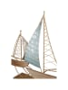 GILDE Decoratief object "Zeilboot" lichtbruin - (B)47 x (H)44 x (D)9 cm